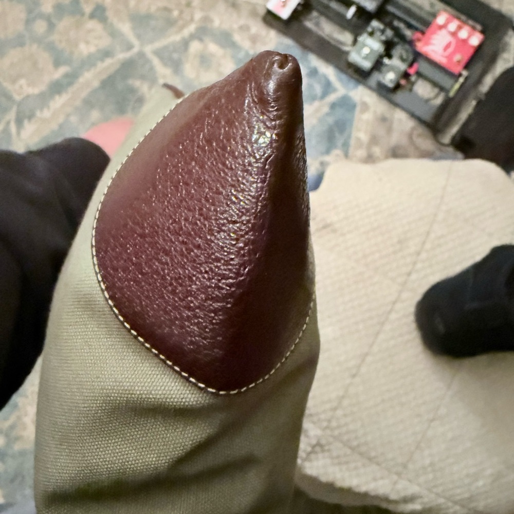 Prada Olive and Brown Canvas & Leather Tote - - Picture 10 of 14